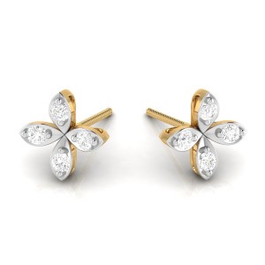 Nova Diamond Studs in 14k  Gold