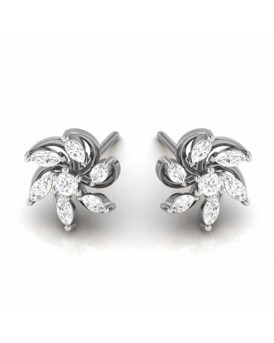 Harley Diamond Studs in 14k Gold