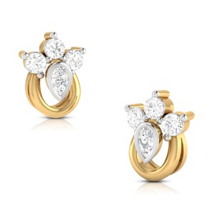 Diana Diamond Studs in 14k Gold