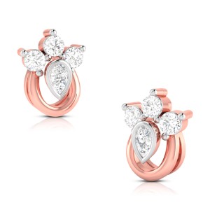 Diana Diamond Studs in 14k Gold