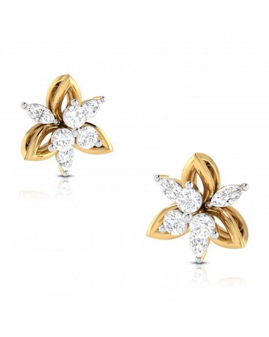 Margot Diamond Studs in 14k Gold