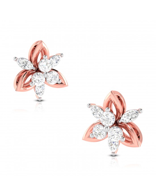 Margot Diamond Studs in 14k Gold