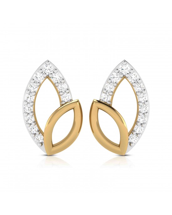 Belle Diamond Studs in 14k Gold