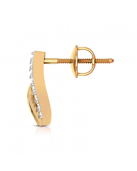 Belle Diamond Studs in 14k Gold