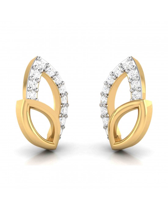 Belle Diamond Studs in 14k Gold