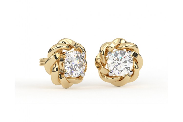 Olivia Diamond Earring in 14k Gold