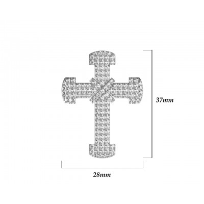 Sparkling Cross pendant with diamonds