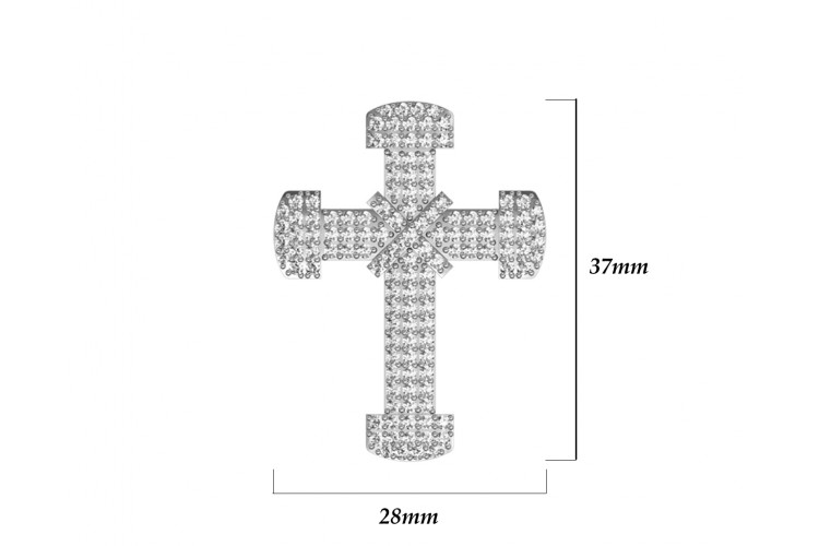 Sparkling Cross pendant with diamonds