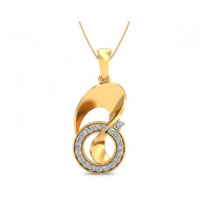 Olivia Diamond Pendant in Gold