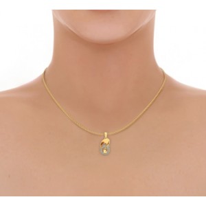 Olivia Diamond Pendant in Gold