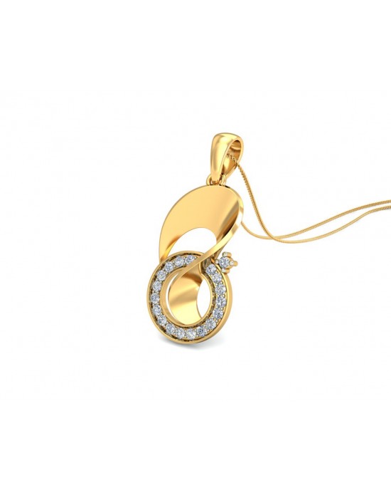 Olivia Diamond Pendant in Gold