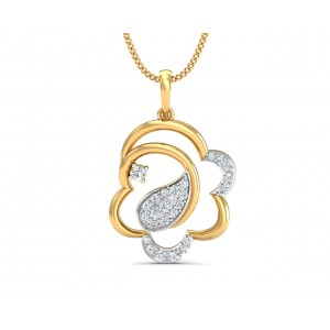 Reya Diamond Pendant In gold