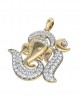 Om Ganesh Diamond Pendant 