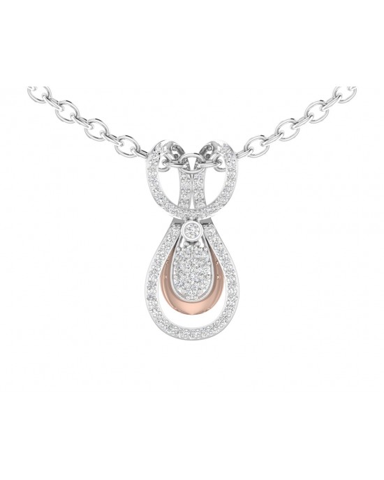 Ame diamond pendant in gold