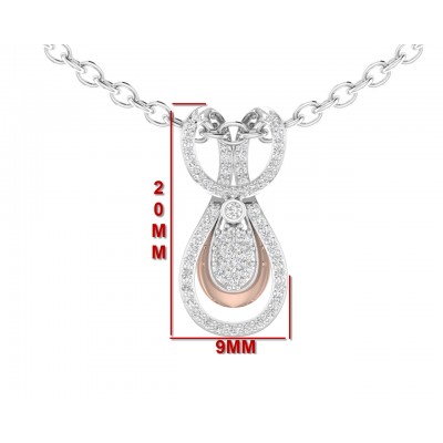 Ame diamond pendant in gold