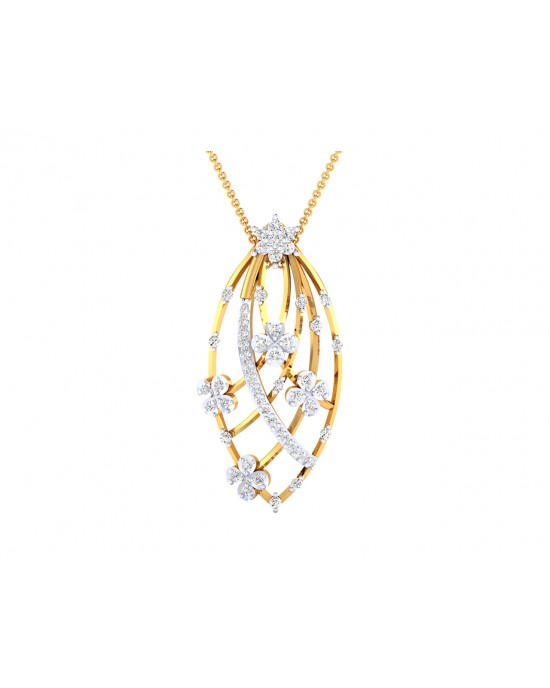 Riba Diamond designer Pendant in 18k gold