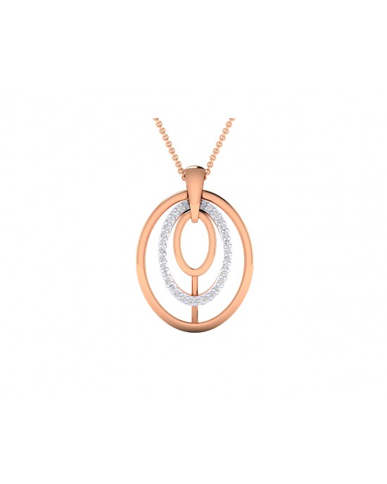 Taya Diamond Pendant in Gold