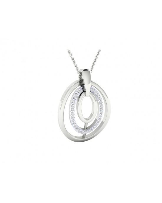 Taya Diamond Pendant in Gold