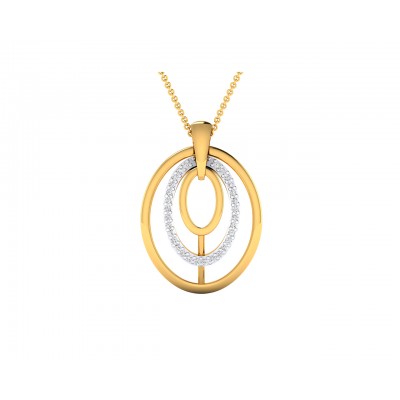 Taya Diamond Pendant in Gold