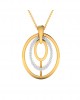 Taya Diamond Pendant in Gold