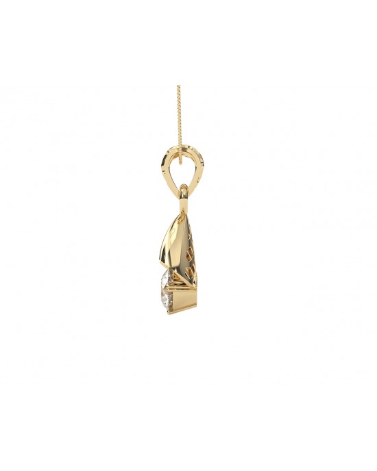 Naomi Diamond Pendant in 14k  Gold