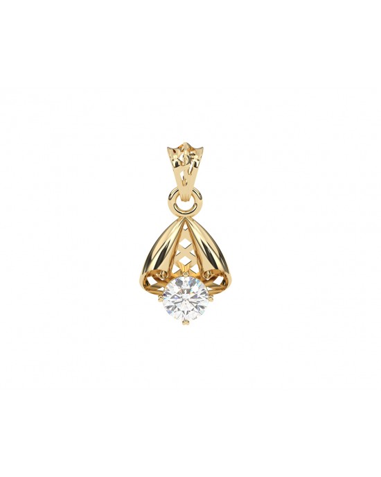 Naomi Diamond Pendant in 14k  Gold