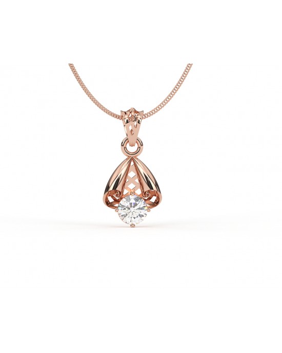 Naomi Diamond Pendant in 14k  Gold