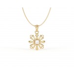 Peggy Diamond Pendant in 14k Gold