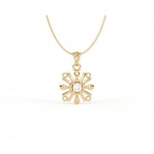 Peggy Diamond Pendant in 14k Gold