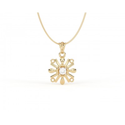 Peggy Diamond Pendant in 14k Gold