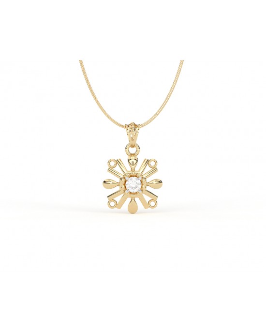 Peggy Diamond Pendant in 14k Gold