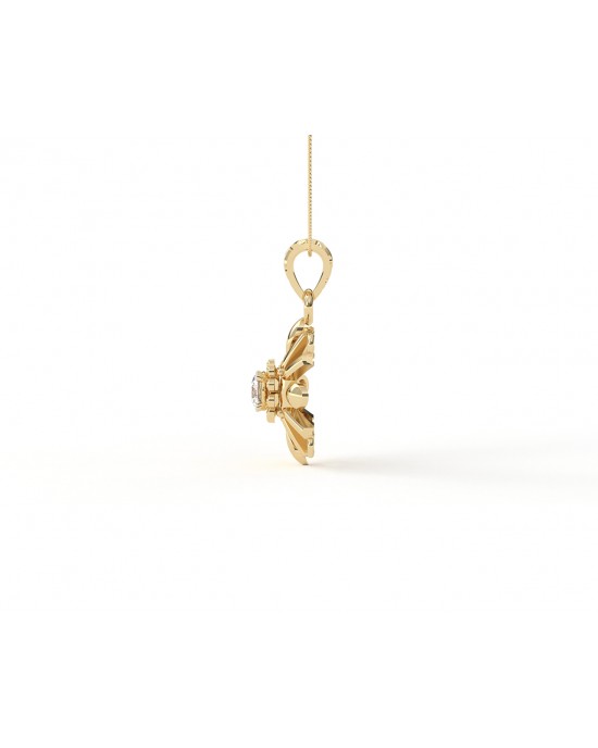 Peggy Diamond Pendant in 14k Gold