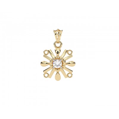 Peggy Diamond Pendant in 14k Gold