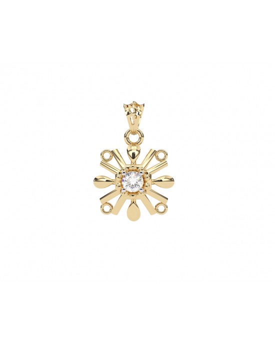 Peggy Diamond Pendant in 14k Gold