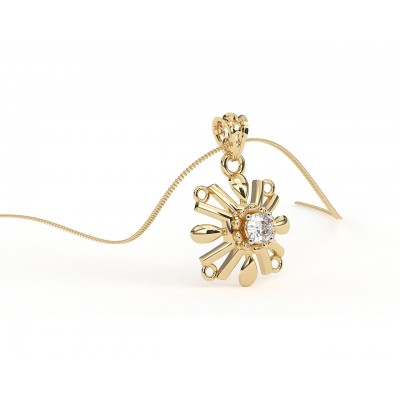 Peggy Diamond Pendant in 14k Gold