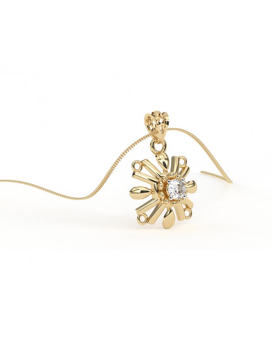 Peggy Diamond Pendant in 14k Gold