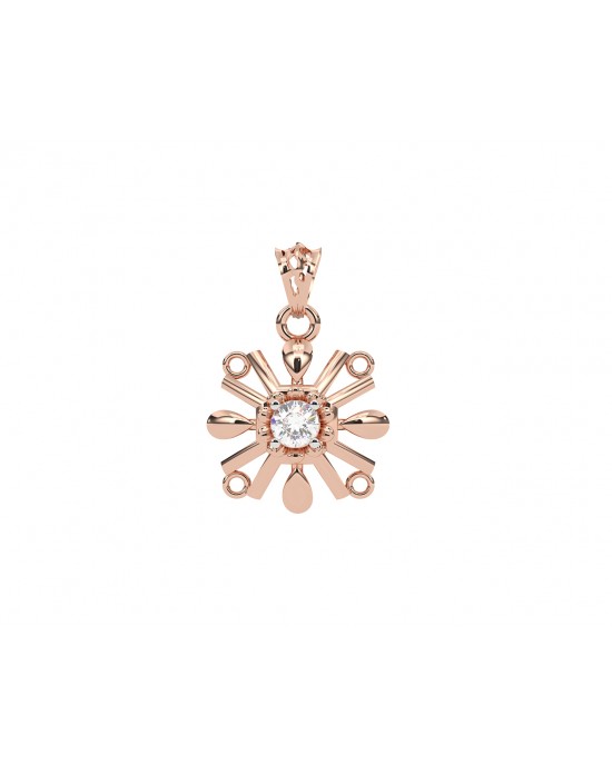 Peggy Diamond Pendant in 14k Gold