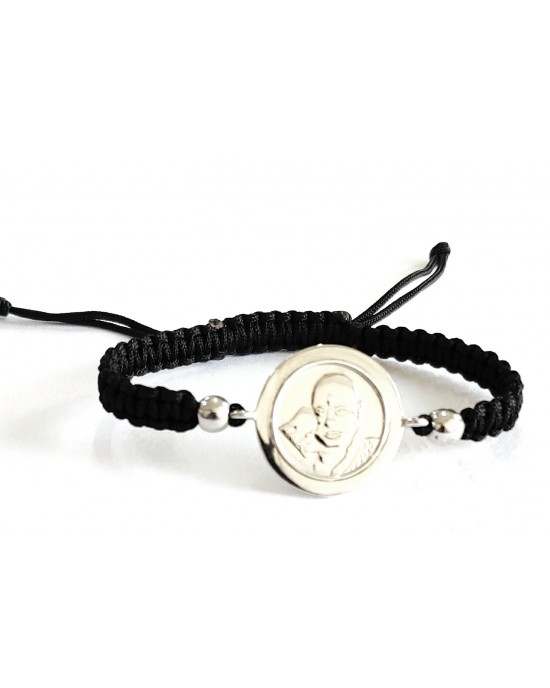 Jai Guruji Bracelet in silver for Girls