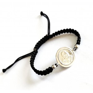 Jai Guruji Bracelet in silver for Girls