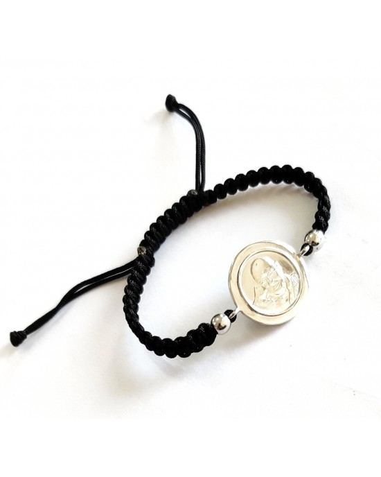 Jai Guruji Bracelet in silver for Girls