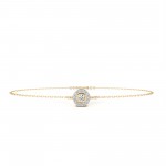 Sheena Lab Grown Diamond Bracelet on Chain in Gold
