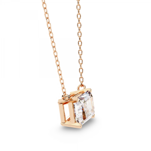Ziva Radiant Cut Lab Grown Diamond Solitaire Pendant 