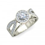 Joice Lab Diamond Solitaire Ring in gold