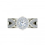 Joice Lab Diamond Solitaire Ring in gold