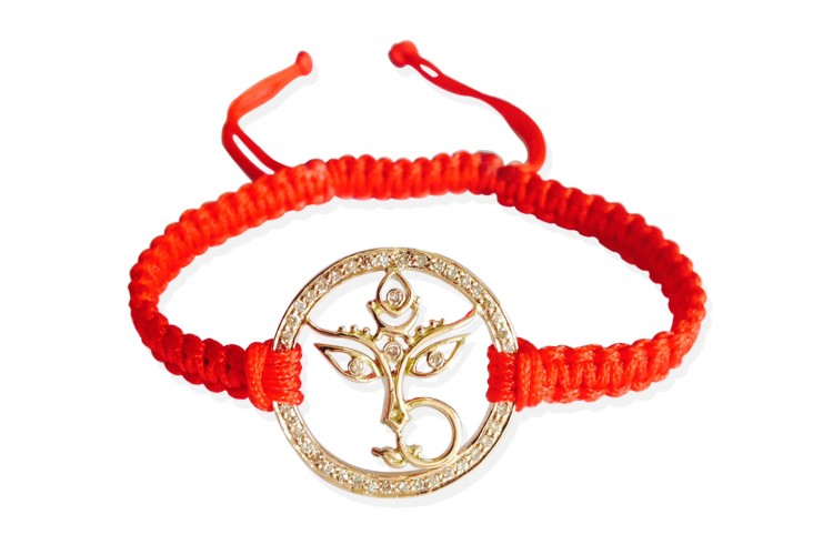 Maa Durga Gold Bracelet