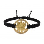 Auspicious Mata Bracelet in gold on adjustable thread