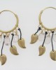 Gold Earrings with Rose Quarts