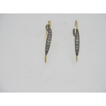 Gold Balis with Single Cut Diamonds
