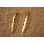 Gold Earrings with Diamonds