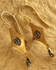 Fancy Gold Earrings with Diamonds